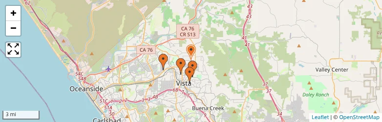 Related schools map