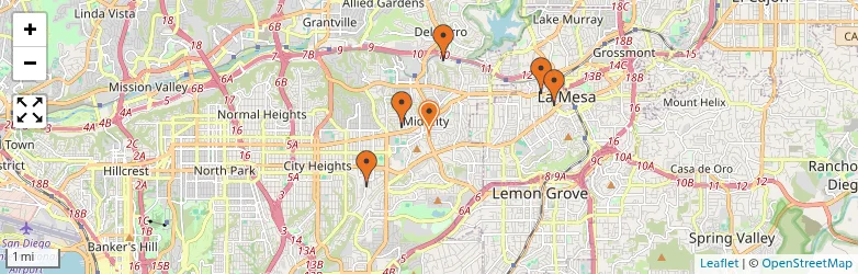 Related schools map