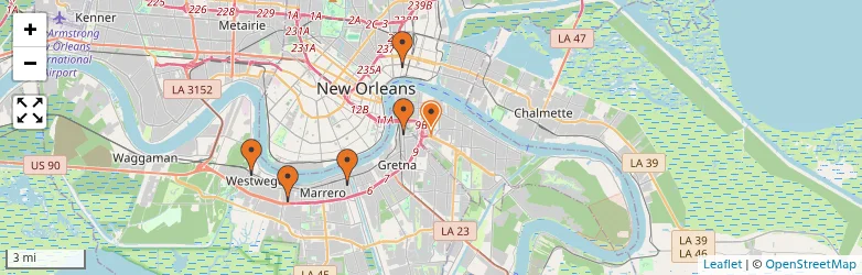 Related schools map