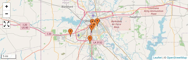 Related schools map
