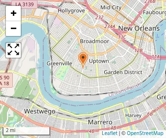 Map of Isidore Newman School