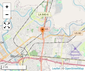 Map of Ouachita Christian School