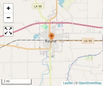 Map of Rayne Catholic Elementary School