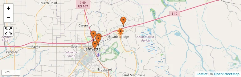 Related schools map