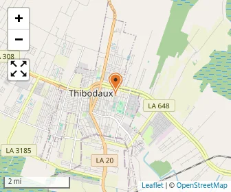 Map of St. Joseph Elementary School - Thibodaux