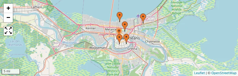 Related schools map
