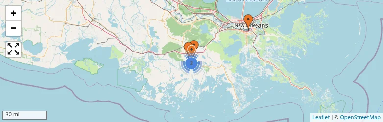 Related schools map