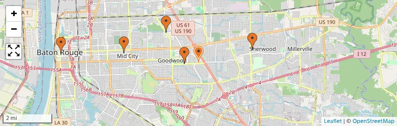 Related schools map
