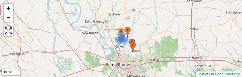 Related schools map