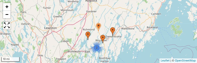 Related schools map