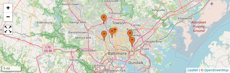 Related schools map