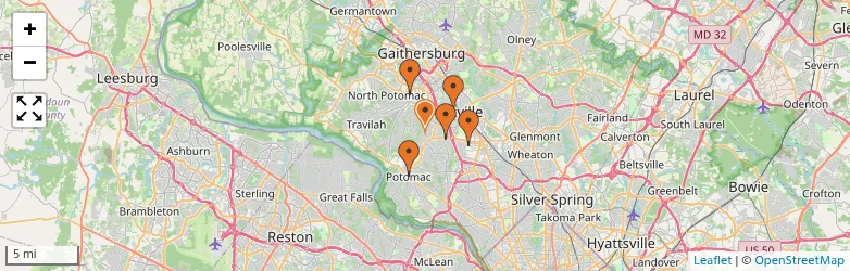 Related schools map