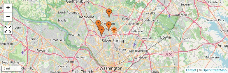 Related schools map