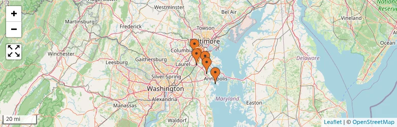 Related schools map