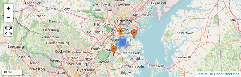 Related schools map
