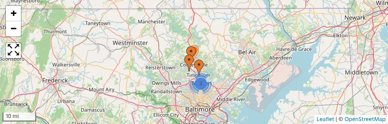 Related schools map