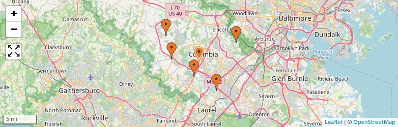 Related schools map