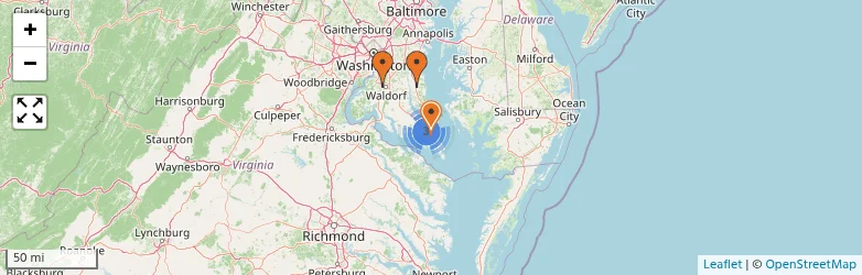Related schools map