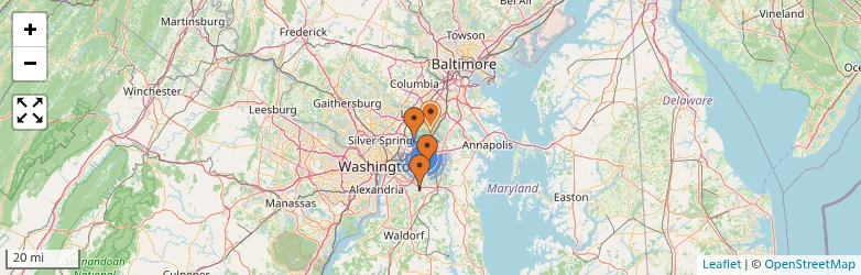 Related schools map