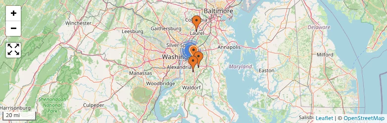 Related schools map