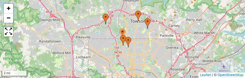Related schools map