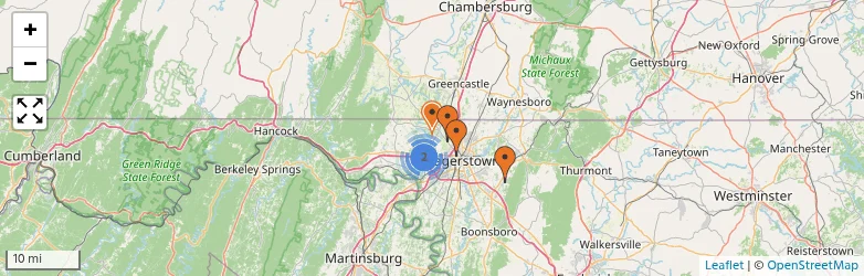 Related schools map
