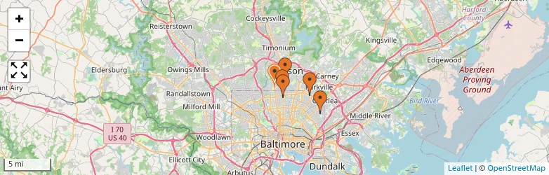 Related schools map