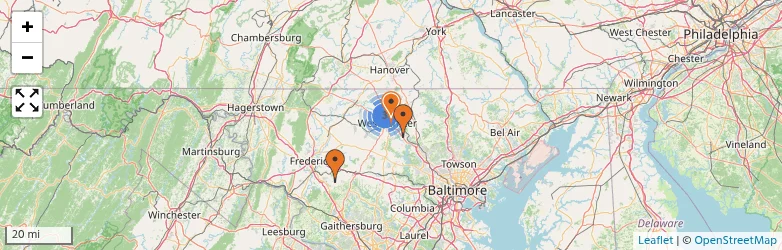 Related schools map