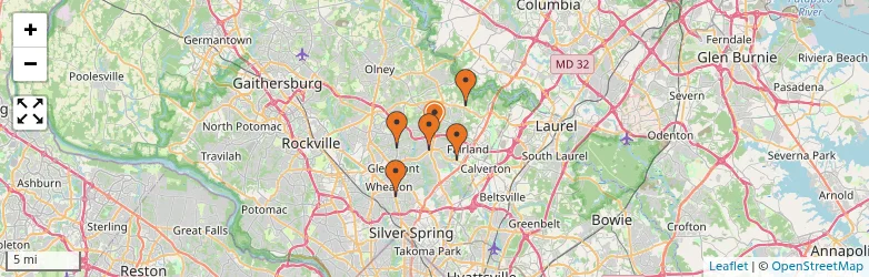 Related schools map