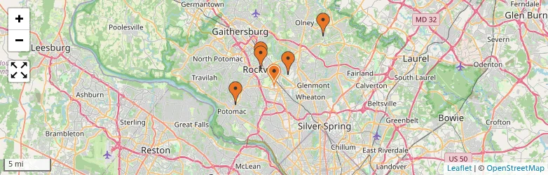Related schools map
