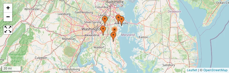Related schools map