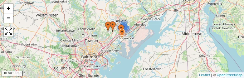 Related schools map