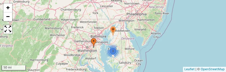 Related schools map