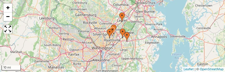 Related schools map