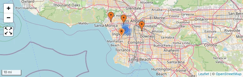 Related schools map
