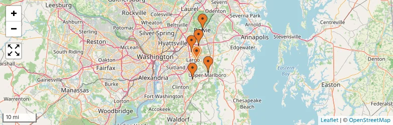 Related schools map