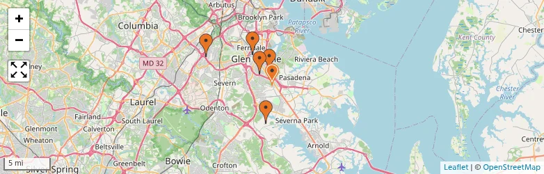 Related schools map