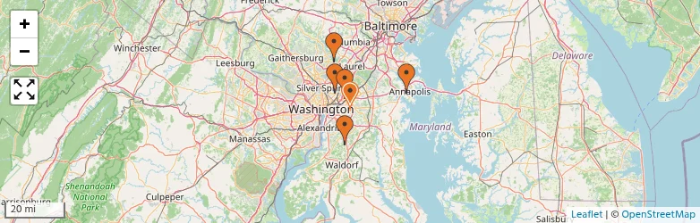 Related schools map