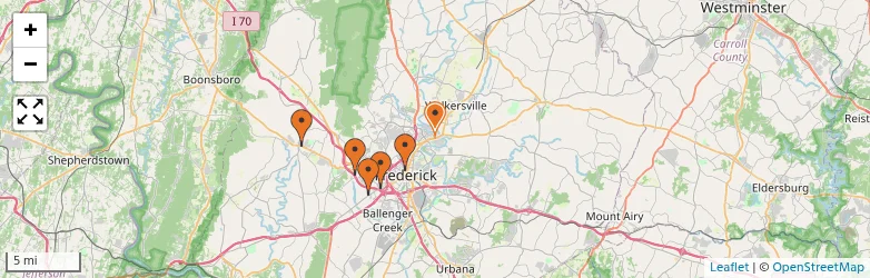Related schools map