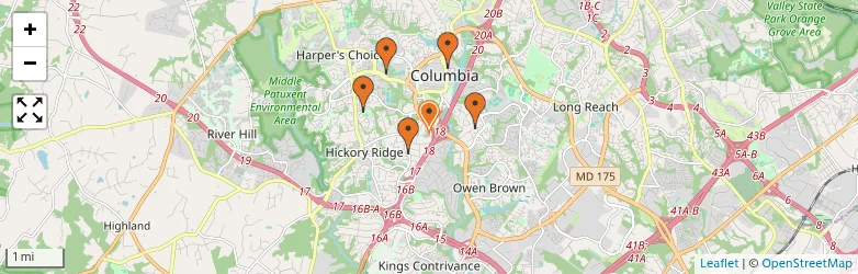 Related schools map