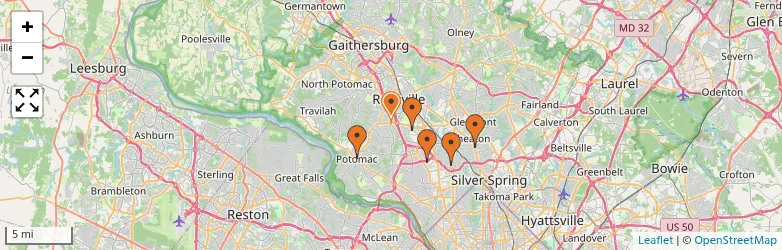 Related schools map