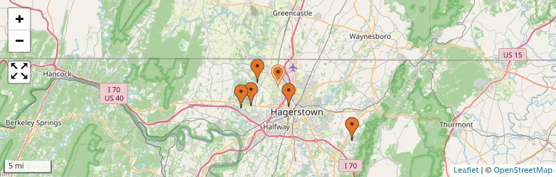 Related schools map