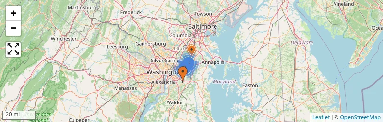 Related schools map