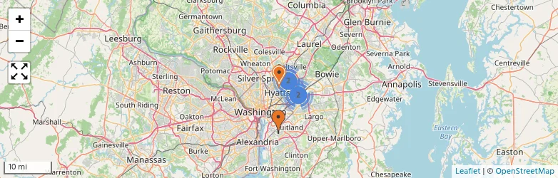 Related schools map