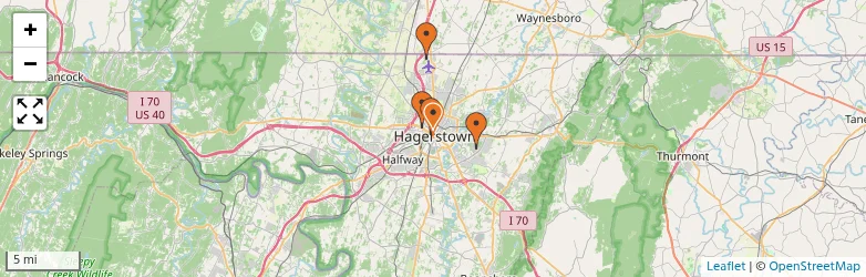 Related schools map