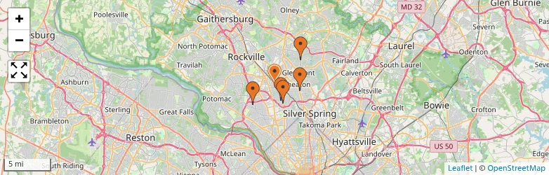 Related schools map