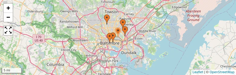 Related schools map