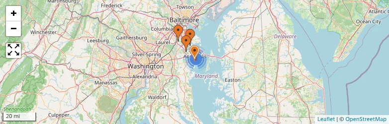 Related schools map