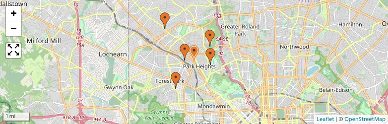 Related schools map