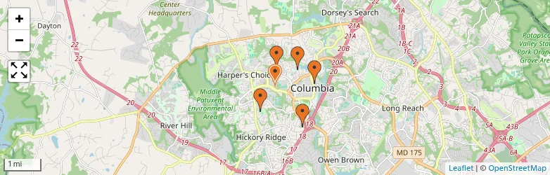 Related schools map